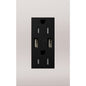 Lutron New Architectural 15A Tamper-Resistant USB-A Duplex Receptacle, Self-Testing, Wall Plate Included, Matte Finish |  NTR-15-UBTR