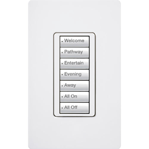 Lutron RadioRA 2 Wall-mount Designer Keypads (7-button keypad) | RRD-W7B-XX