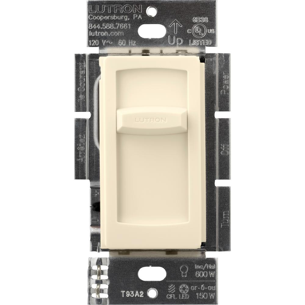 Lutron Skylark Contour Slide-to-Off LED+ Dimmer 150W LED - Single-Pole | CT-150