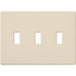 Lutron Fassada 3-Gang Wall Plate | For 3 Traditional Toggle Controls | FG-3