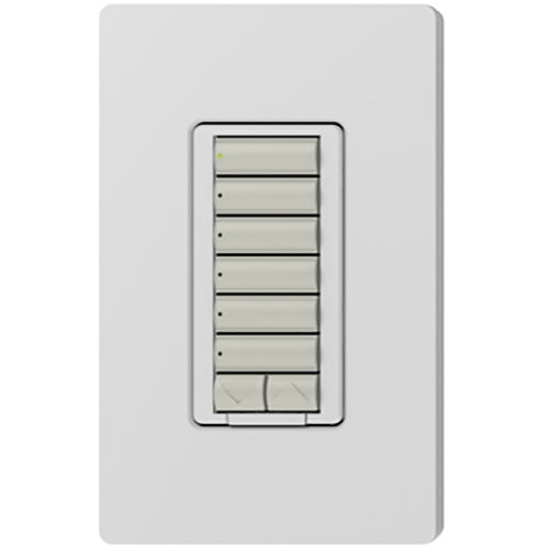 Lutron RadioRA 2 Wall-mount Designer Keypads (6 Button with Raise/Lower) | RRD-W6BRL-XX