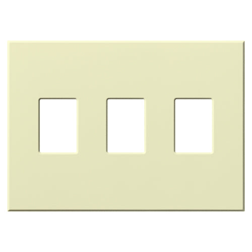 Lutron Vareo 3-Gang Architectural Wall Plate | For 3 Dimmers or Switches | VWP-3