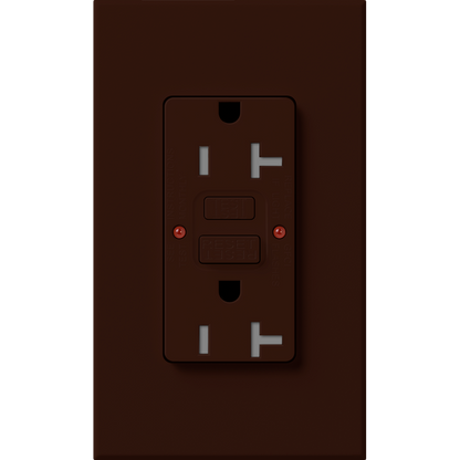 Lutron Nova T 20A Self-Testing GFCI Receptacle - Tamper-Resistant | NTR-20-GFST