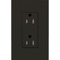 Lutron New Architectural 15A Tamper-Resistant Duplex Receptacle, Wall Plate Not Included, Matte Finish | LTR-15-TR