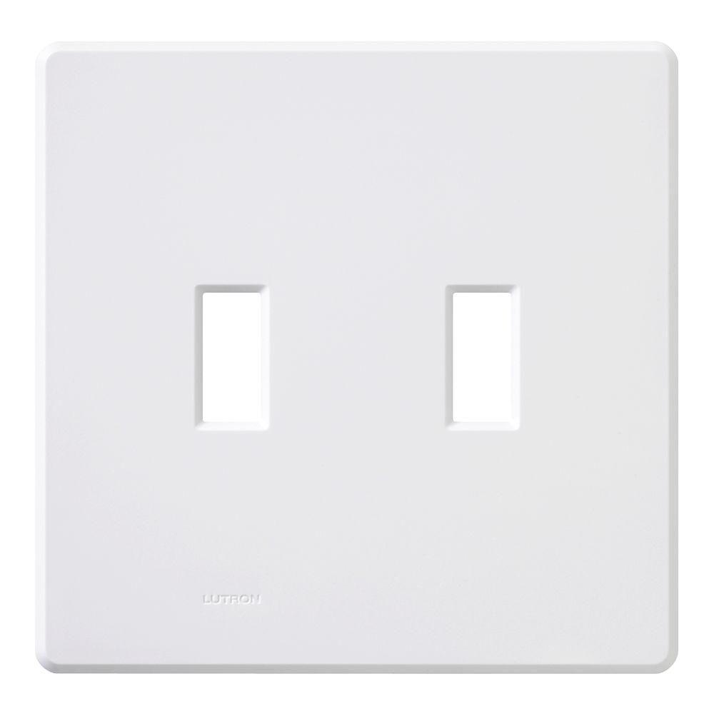 Lutron Fassada Fashion Wall Plate | Traditional Toggle Opening | Matte Finish | FW