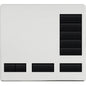 Lutron Replacement Faceplate for Lutron HomeWorks 5-Button Tabletop Keypad Metal Finish | LFK-T5RL