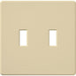 Lutron Fassada 2-Gang Wall Plate - Traditional Toggle Opening |FG-2