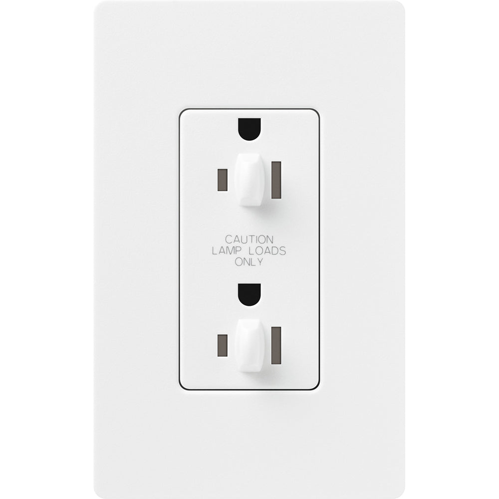 Lutron Dual Dimming Tamper-Resistant Receptacles - Satin Color 15A 120/125V | SCR-15-DDTR-XX