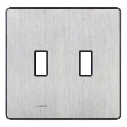 Lutron Fassada 2-Gang Wall Plate - Traditional Toggle Opening |FG-2