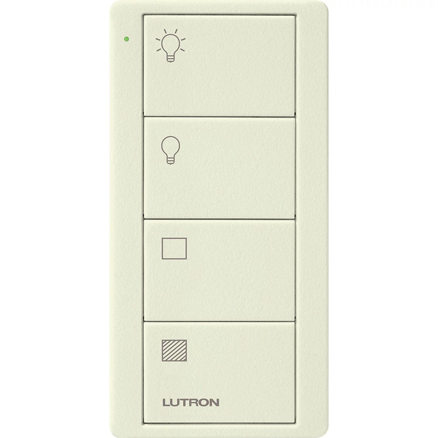 Lutron 4-Button, 2 Group Control, Pico Smart Remote, with Light and Shade Icons | PJ2-4B-TBI-L21