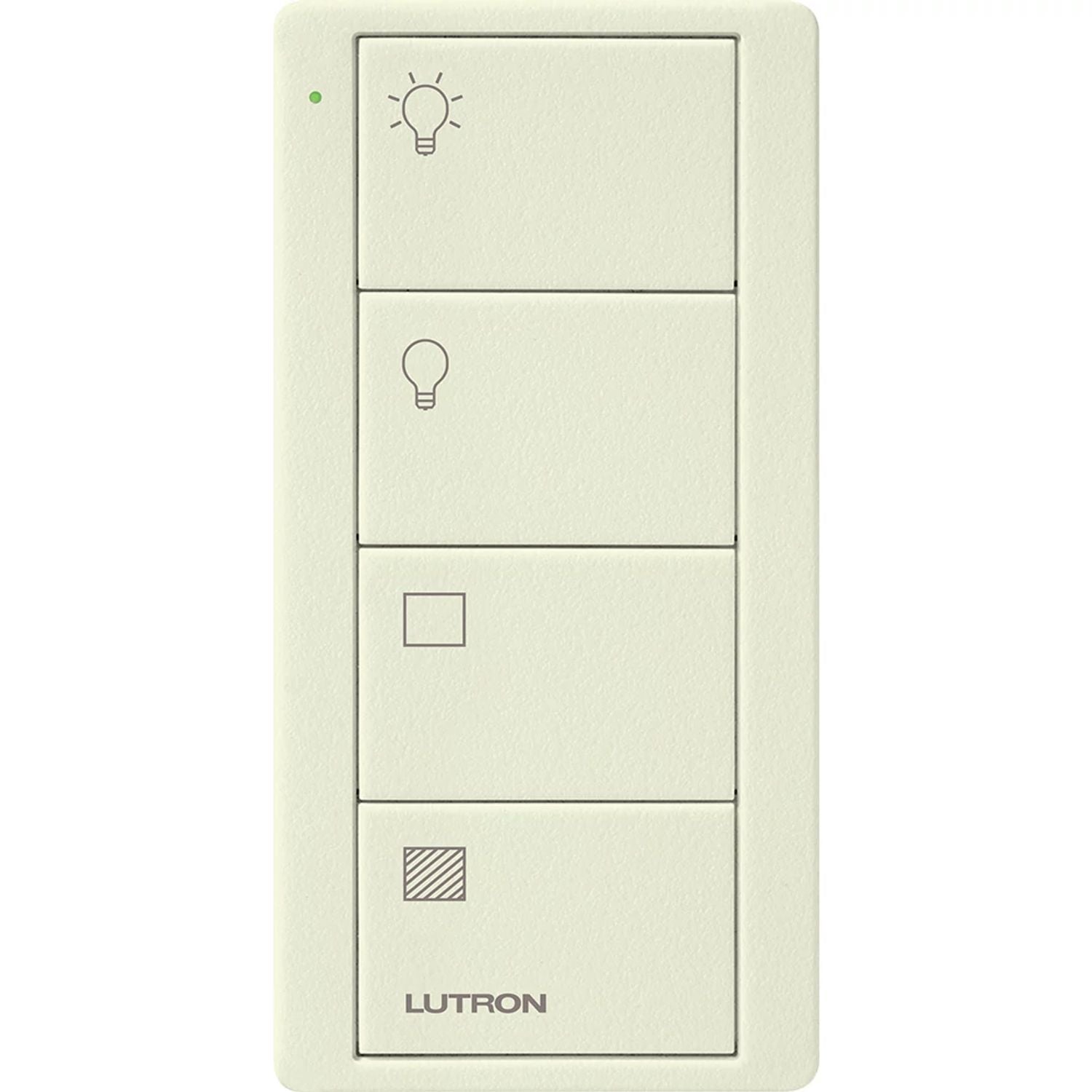 Lutron 4-Button, 2 Group Control, Pico Smart Remote, with Light and Shade Icons | PJ2-4B-TBI-L21