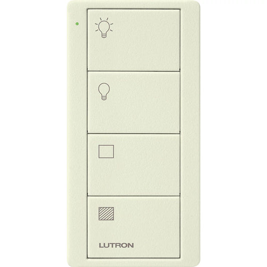 Lutron 4-Button, 2 Group Control, Pico Smart Remote, with Light and Shade Icons | PJ2-4B-TBI-L21