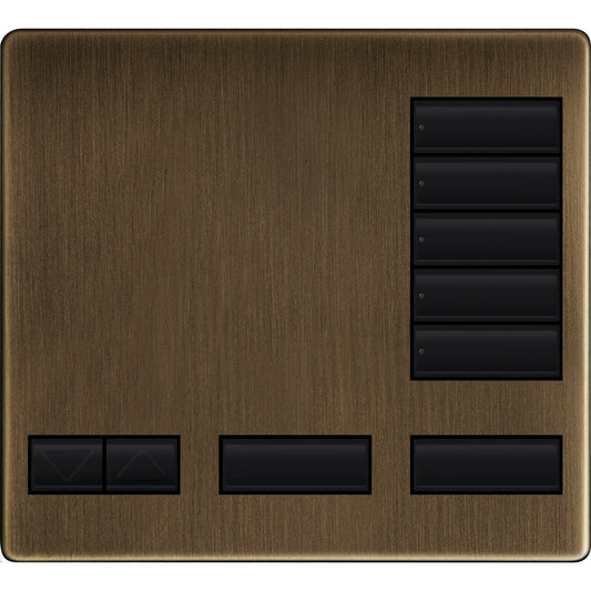 Replacement Faceplate for Lutron HomeWorks 5-Button Tabletop Keypad | Metal | LFK-T5RL