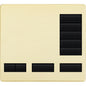 Lutron Replacement Faceplate for Lutron HomeWorks 5-Button Tabletop Keypad Metal Finish | LFK-T5RL