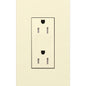 Lutron New Architectural 15A Tamper-Resistant Duplex Receptacle, Wall Plate Not Included, Matte Finish | LTR-15-TR