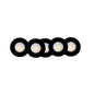 Product Display Visual of the SKU: 6P-AD108-4K-D-H-BK for Marketing of theLotus 1" Mini Puck Recessed Lighting 6-Pack Kit – 4000K 1W 12V DC | 6P-AD108-4K-D-H
