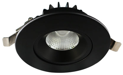 4" Round Venus Adjustable Recessed LED 12W 5CCT | AD-LED-4-S12W-5CCT-BK-LREY