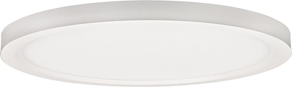 Product Display Visual of the SKU: ADS12R9-4K-WH for Marketing of theLotus 12" Round White Surface Mount Edgelit 22W 40K 1400 lm Wet CRI 90+ | ADS12R9-4K-WH