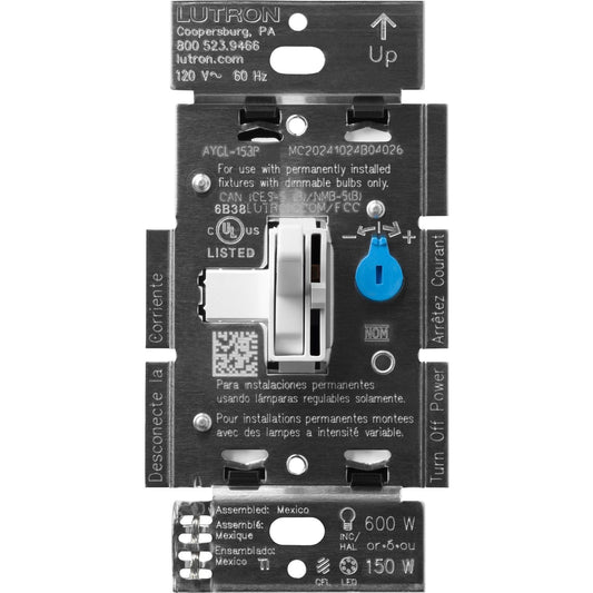 Lutron Ariadni LED+ Dimmer Switch | Retail Packaging | Single-Pole / 3-Way | AYCL-153PH