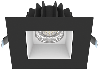 4" Square Recessed LED 15W Smooth White Reflector | JXL-COB04-S15W-5CCT