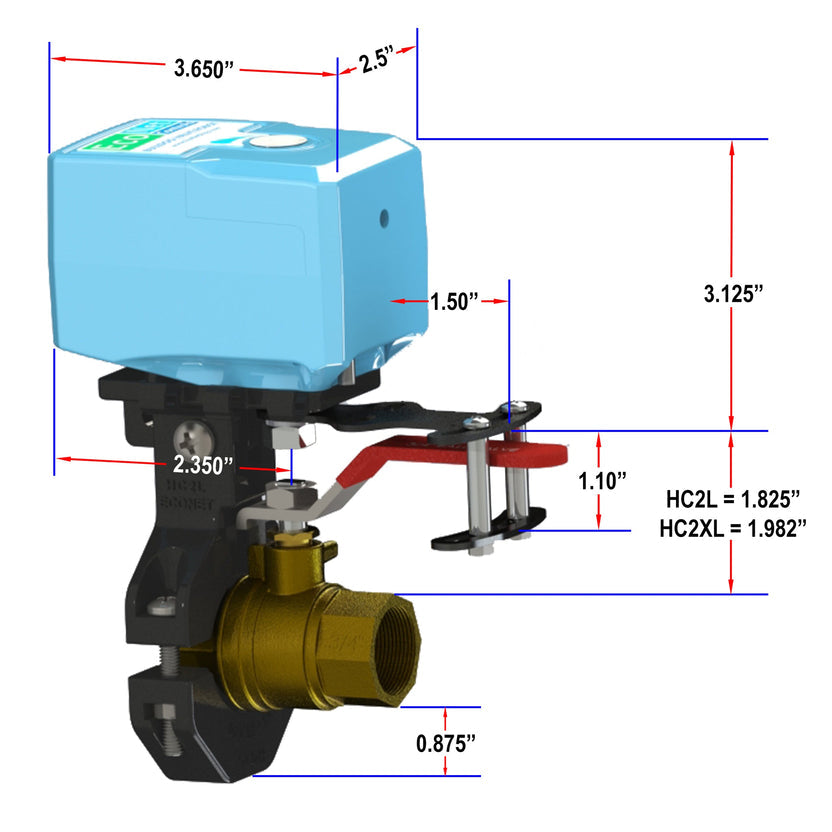 Bulldog-JW Complete Kit (Just Works!) Smart Home Valve Robot | EVC300-HC2LXL