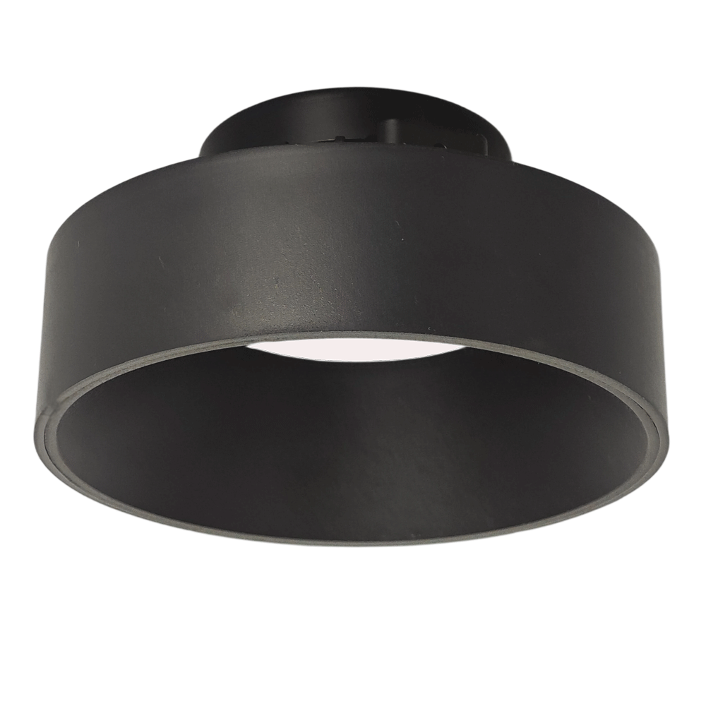 Product Display Visual of the SKU: DT4-BK for Marketing of theLotus Round Drop Trim for LED-S8W-MT | DT4-TRIM