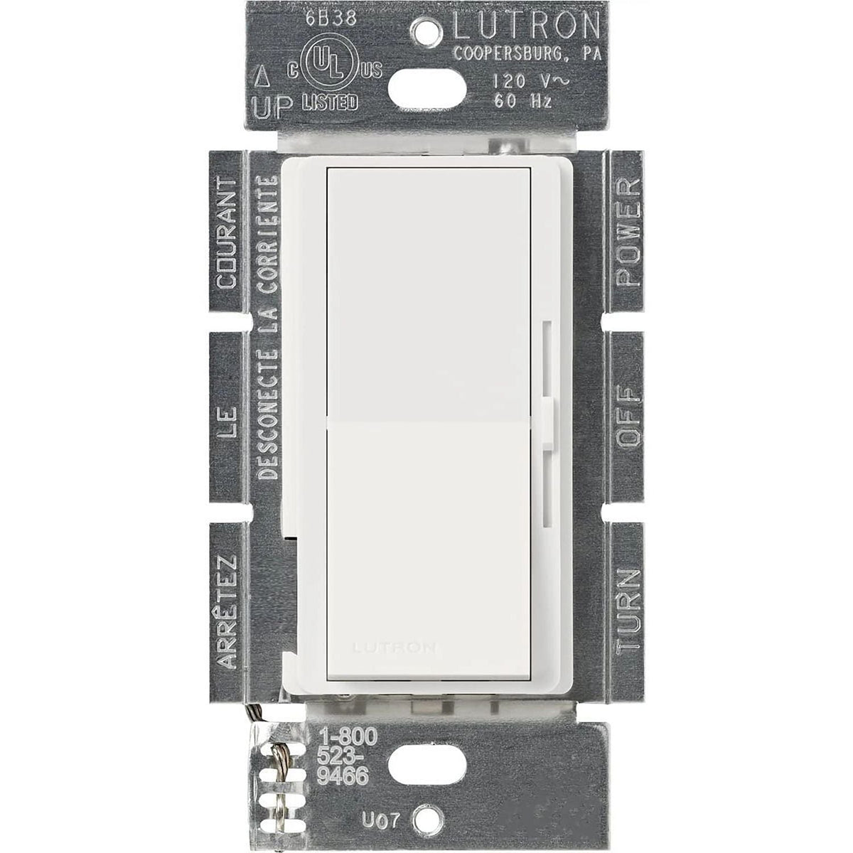 Lutron Diva 1000W Dimmer - Incandescent/Halogen Only (Single) | DV-10P-XX-CSA