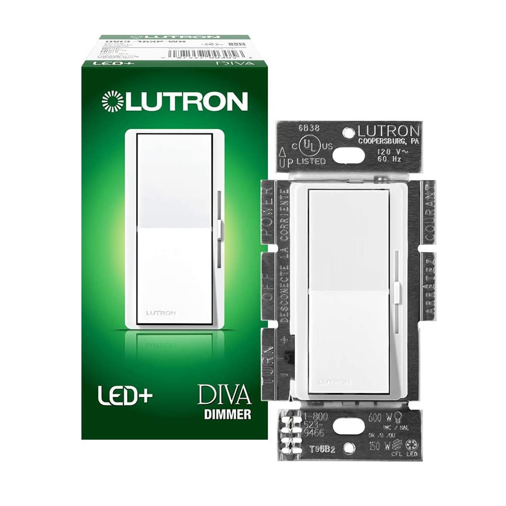 Diva LED+ Dimmer Switch, 150W LED | DVCL-153P-WH