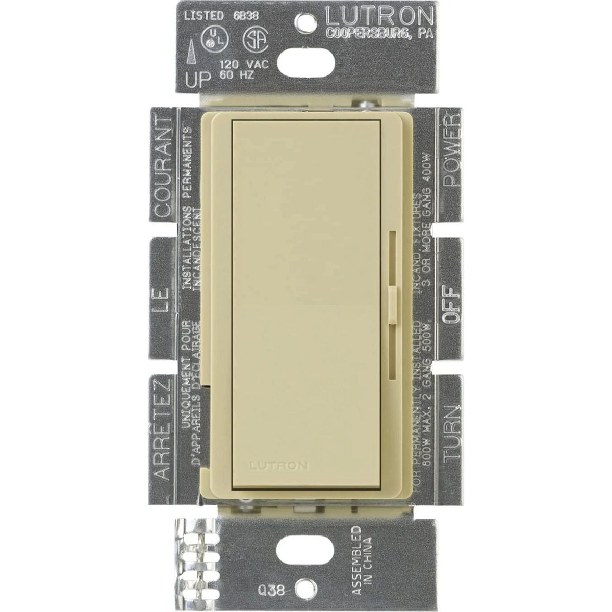 Lutron Diva 3-Wire Fluorescent Dimmer - 120V Ballast Control | DVF-103P
