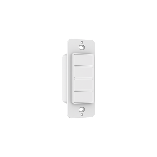 Lotus EU4454 battery-free 4-button kinetic Bluetooth MESHLE wireless wall remote for S54072W092S10-SPI and 568P-3 Lotus controllers