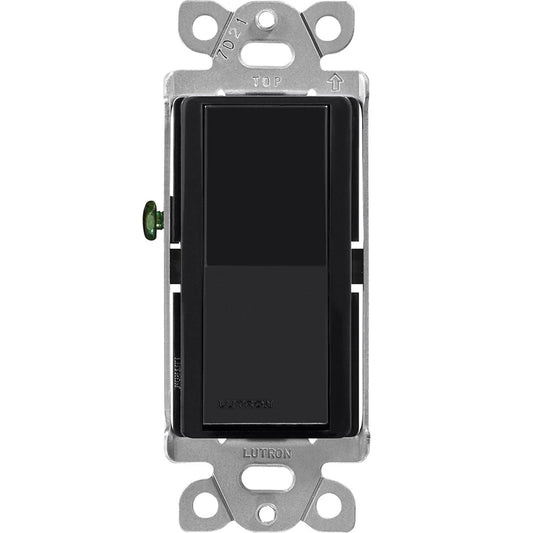 Lutron Claro 15 Amp, Single-Pole On/Off Rocker Switch, Brown