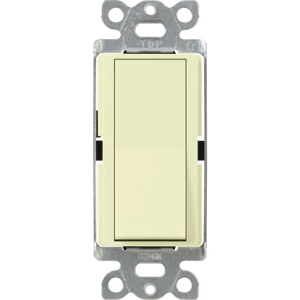Lutron Claro 15A Single Pole Switch with Locator Light - Decorator Rocker | CA-1PSNL