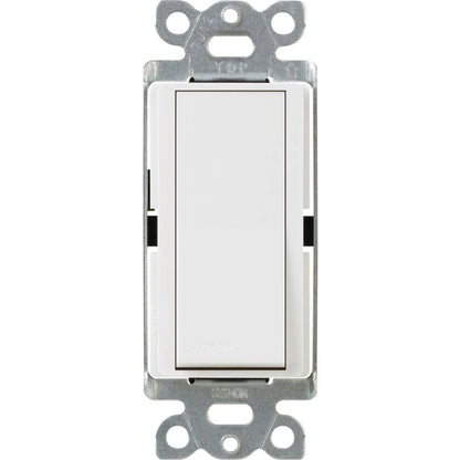 Lutron Claro 15A Single Pole Switch with Locator Light - Decorator Rocker | CA-1PSNL