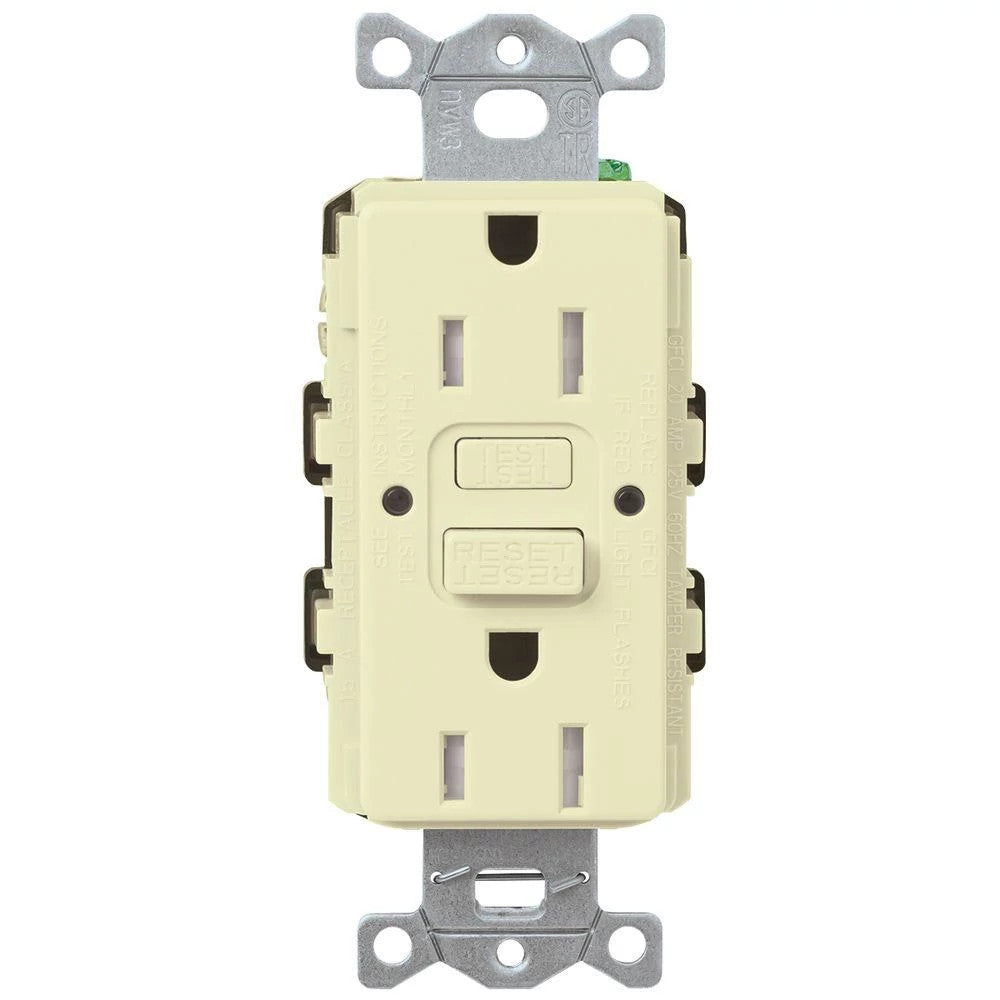 Lutron Tamper-Resistant Self Testing GFCI Receptacles - 15A 125V | CAR-15-GFST-XX