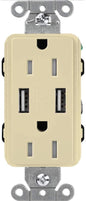 Lutron Tamper-Resistant USB Receptacles - 15A 125V | CAR-15-UBTR-XX