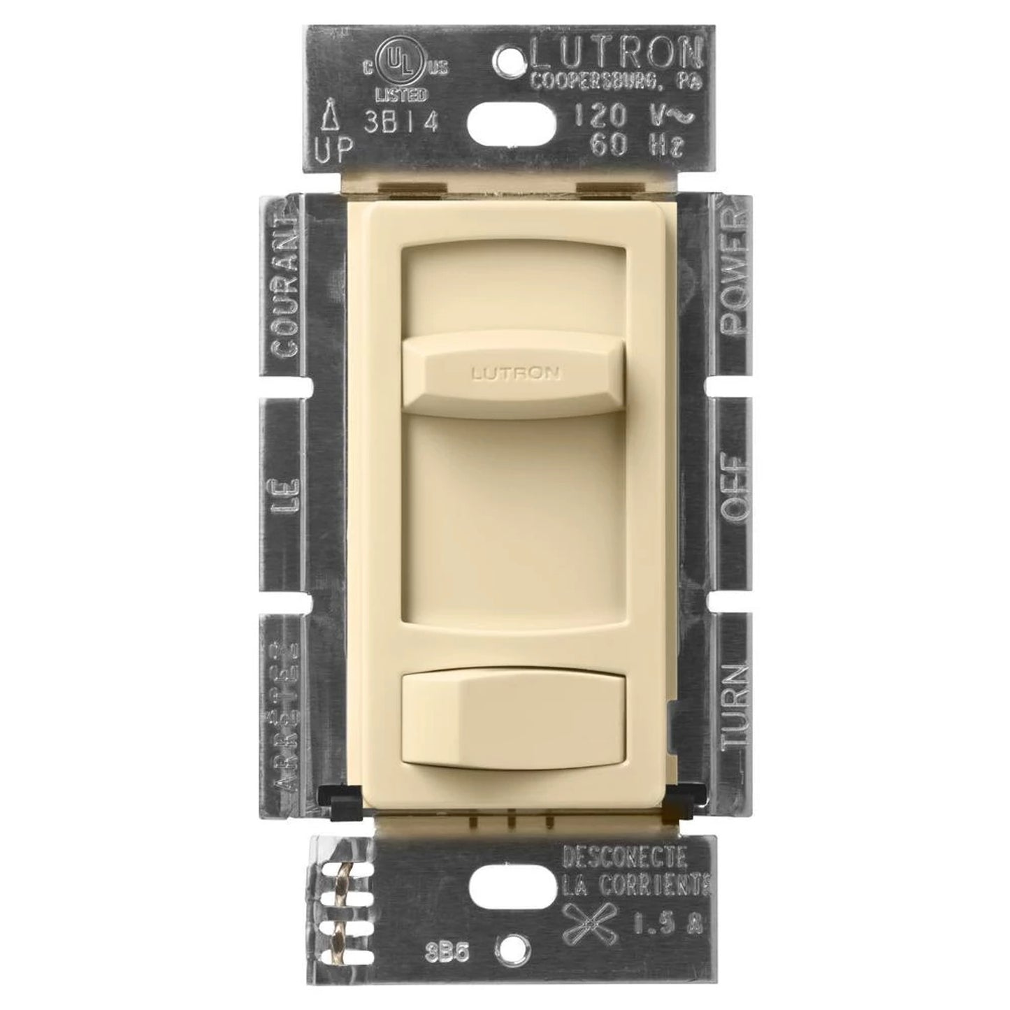 Lutron Skylark Contour Fan Control - Single Pole / 3-Way | CTFSQ-F
