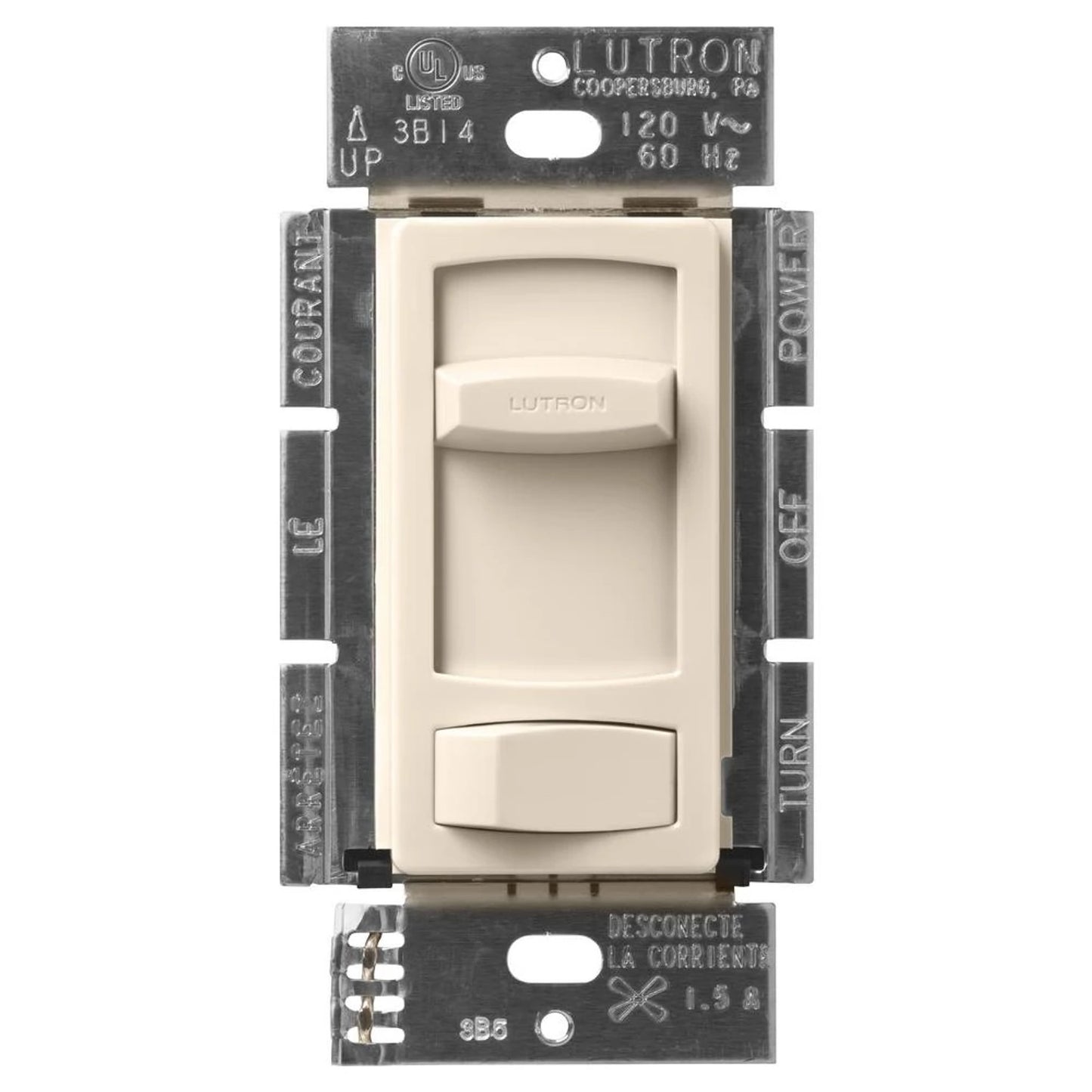 Lutron Skylark Contour Fan Control - Single Pole / 3-Way | CTFSQ-F