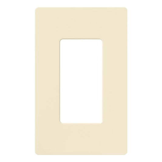 Claro Wallplate, Gloss Finish, Single-gang in almond