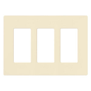Lutron Claro 3-Gang Wallplate | CW-3-XX