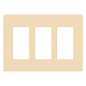 Lutron Claro 3-Gang Wallplate | CW-3-XX