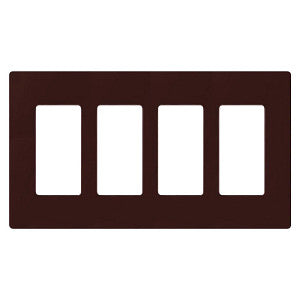 Lutron Claro 4-Gang Wallplate | CW-4-XX