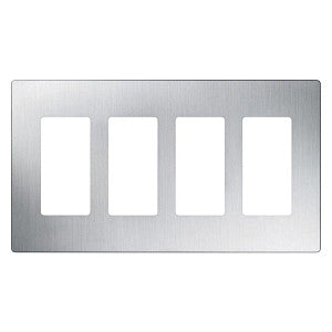 Lutron Claro 4-Gang Wallplate | CW-4-XX