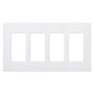 Lutron Claro 4-Gang Wallplate | CW-4-XX