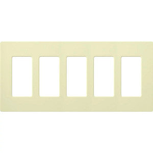 Lutron Claro 5-Gang Wallplate | CW-5-XX