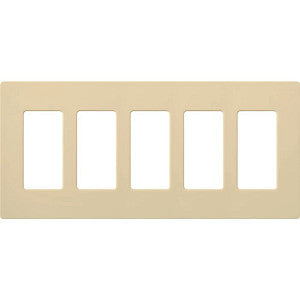 Lutron Claro 5-Gang Wallplate | CW-5-XX