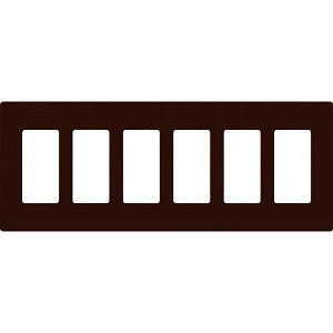 Lutron Claro 6-Gang Wallplate | CW-6-XX