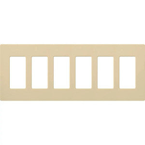 Lutron Claro 6-Gang Wallplate | CW-6-XX