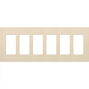Lutron Claro 6-Gang Wallplate | CW-6-XX