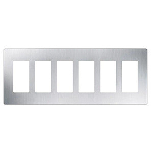 Lutron Claro 6-Gang Wallplate | CW-6-XX