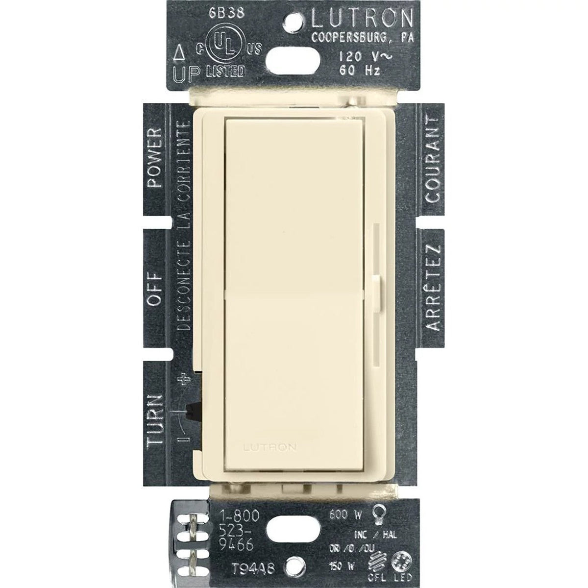 Lutron Diva LED+ Dimmer Switch, 150W LED | DVCL-153P